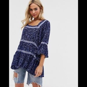 Free People Talk About It Tunic xs